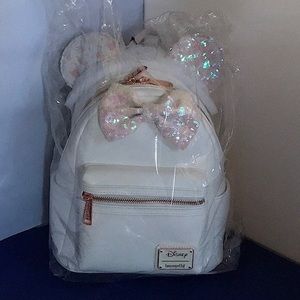 Loungefly Minnie Mouse Iridescent Sequin Mini Backpack